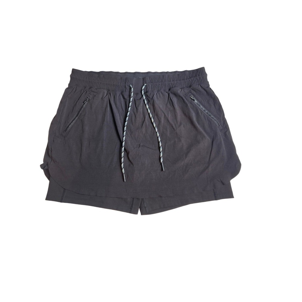 Athleta Trekkie Skort Womens 14 Black Hiking Athletic Outdoor Activewear Skirt